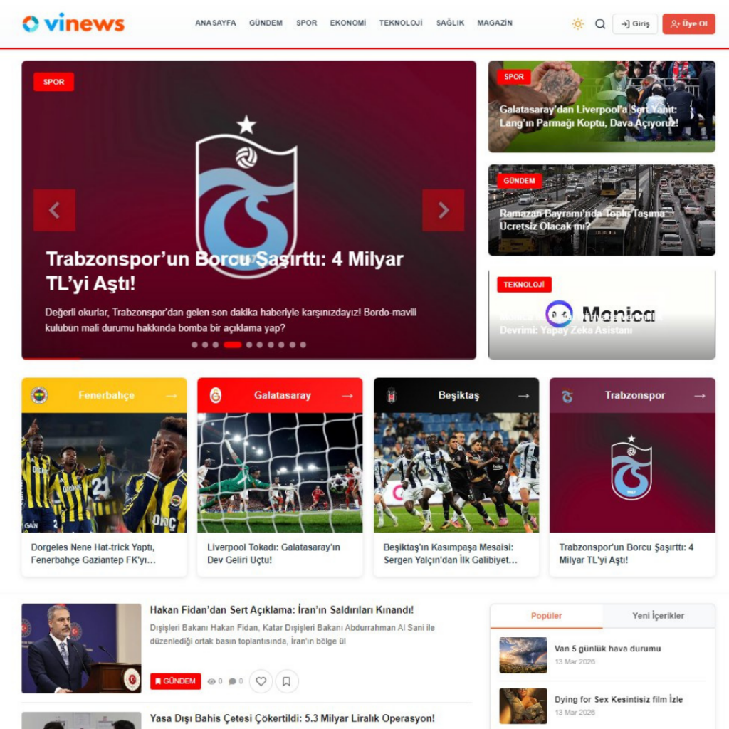 Haber Teması - WordPress Tema