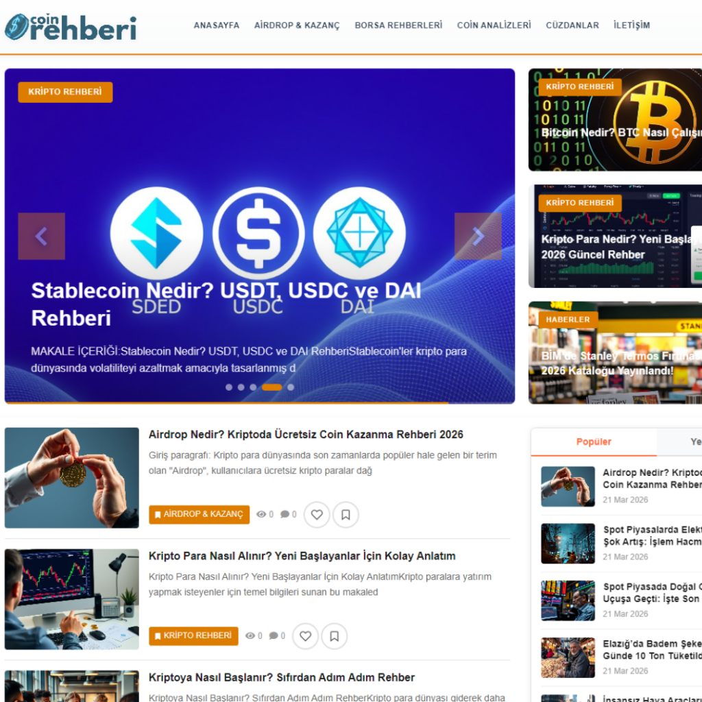 Borsa Teması - WordPress Tema